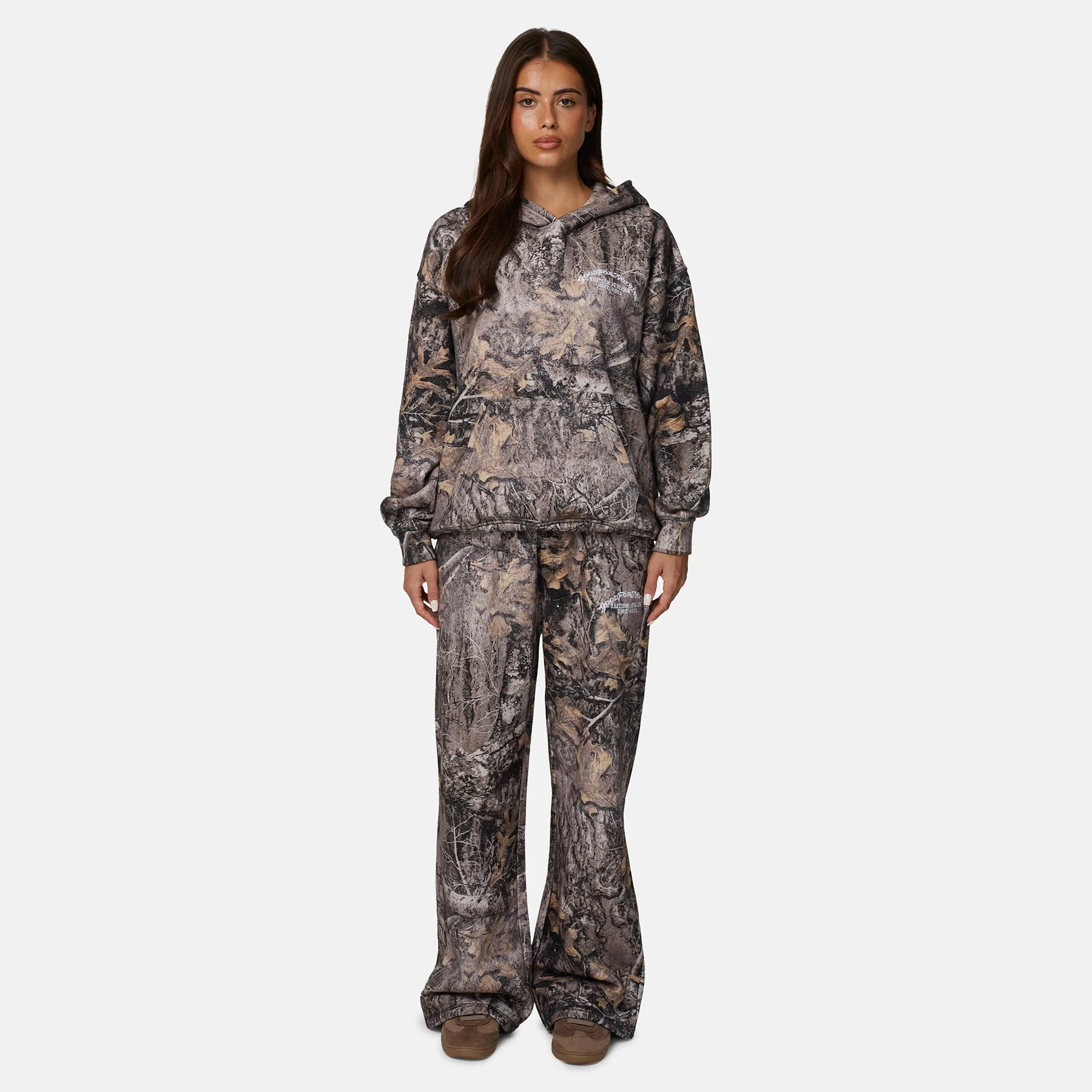 Woodland Camo Brown Hoodie - Image 4